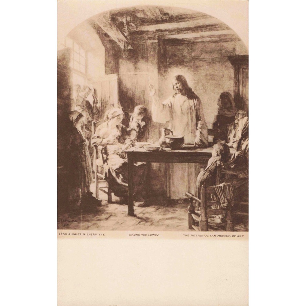 Leon Augustin Lhermitte Among the Lowly Metropolitan Museum of Art Postcard - Picture 1 of 2